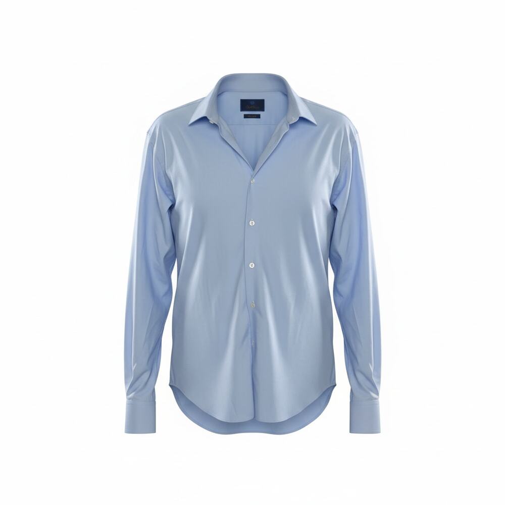 David Donahue Shirt Men's 18 34/35 Button Up Long Sleeve‎ Regular Fit Men's